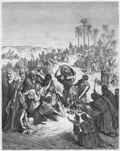 Christ feeding the multitude by Gustave Dore